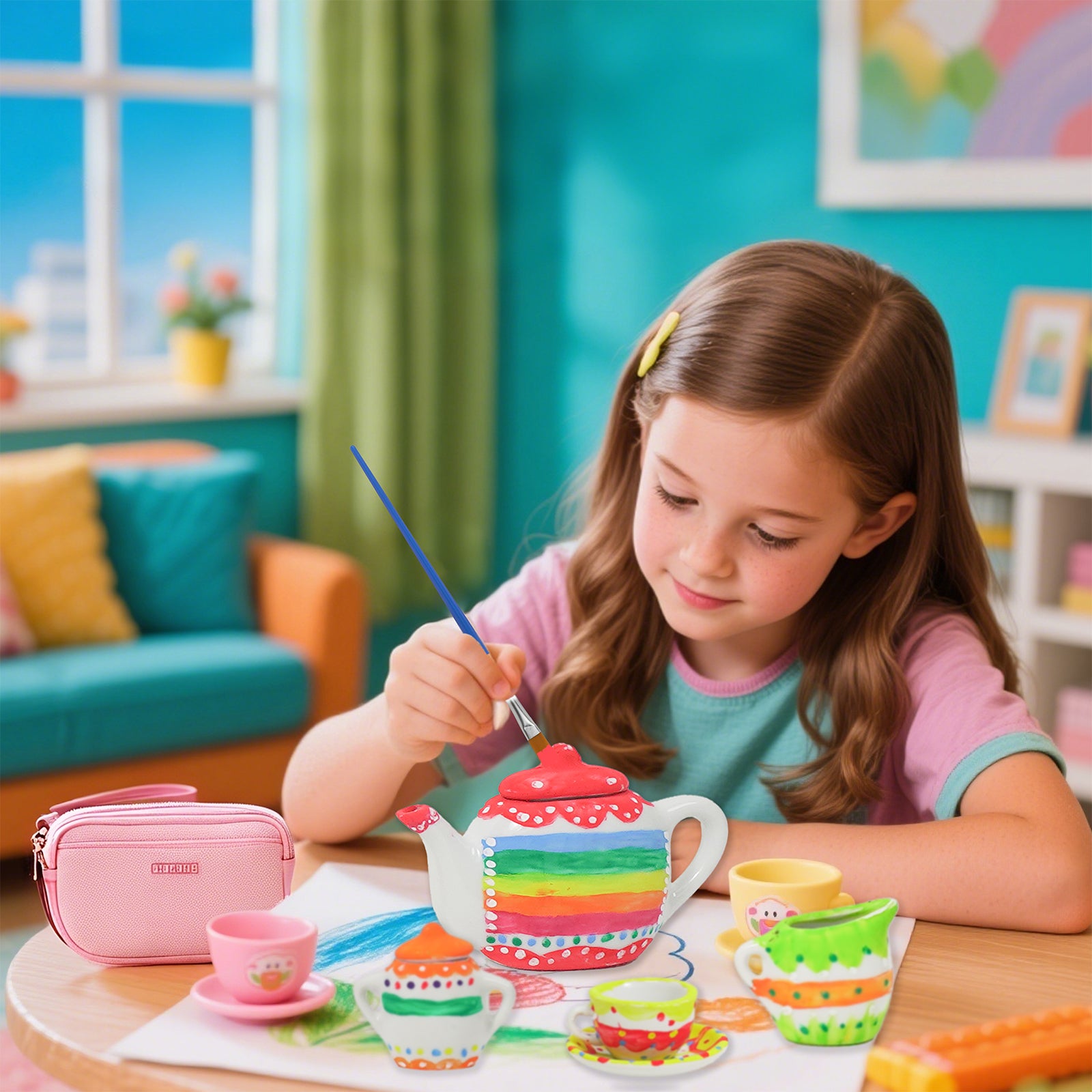 Painting tea set