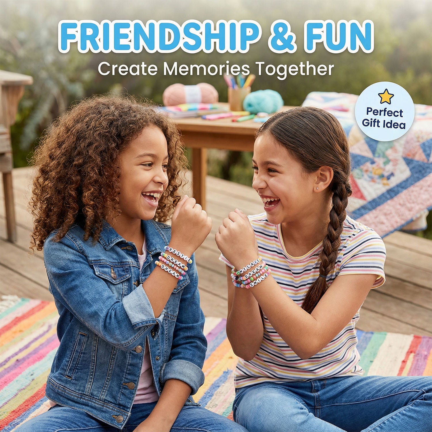 Heart-shaped bracelet set