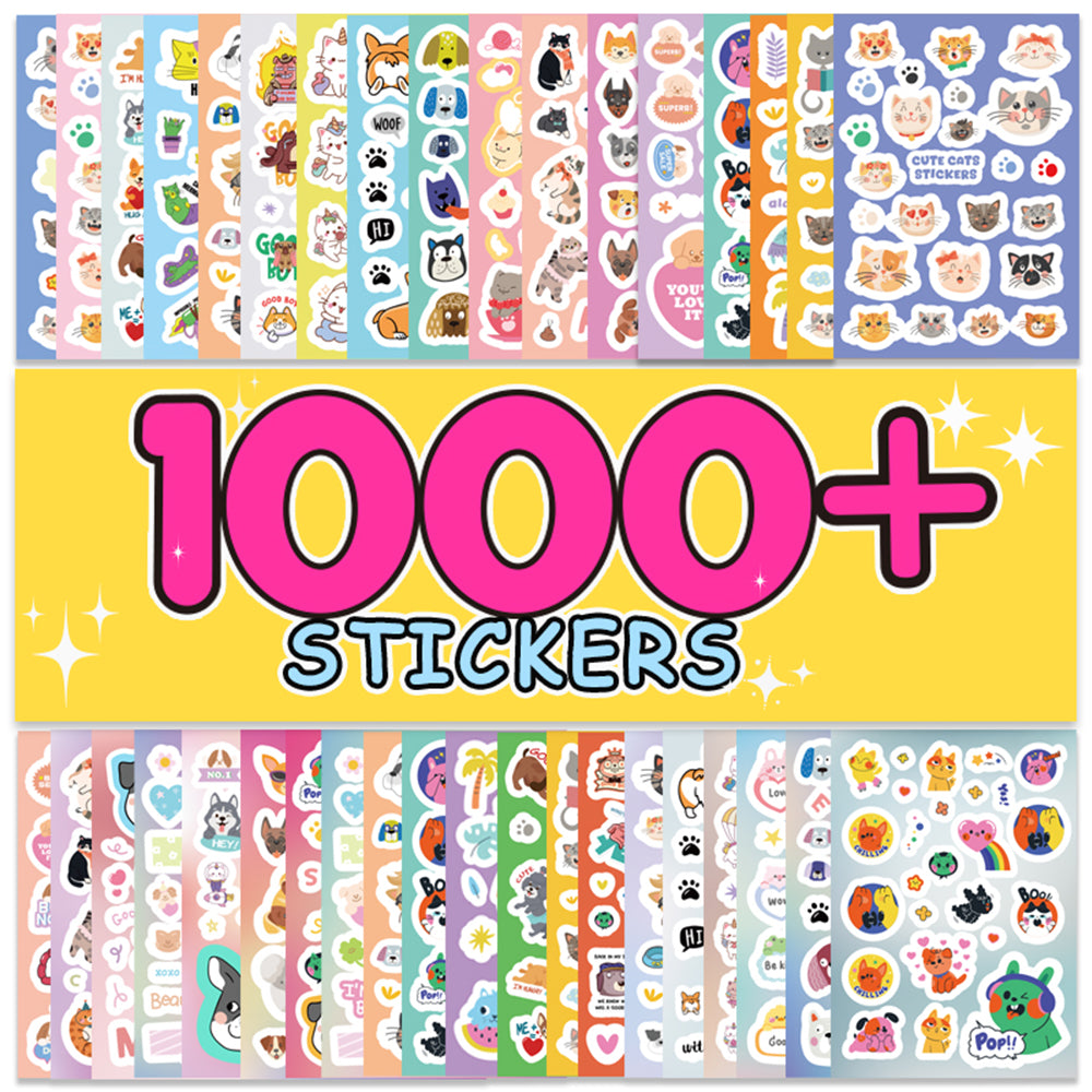 1000+animal stickers