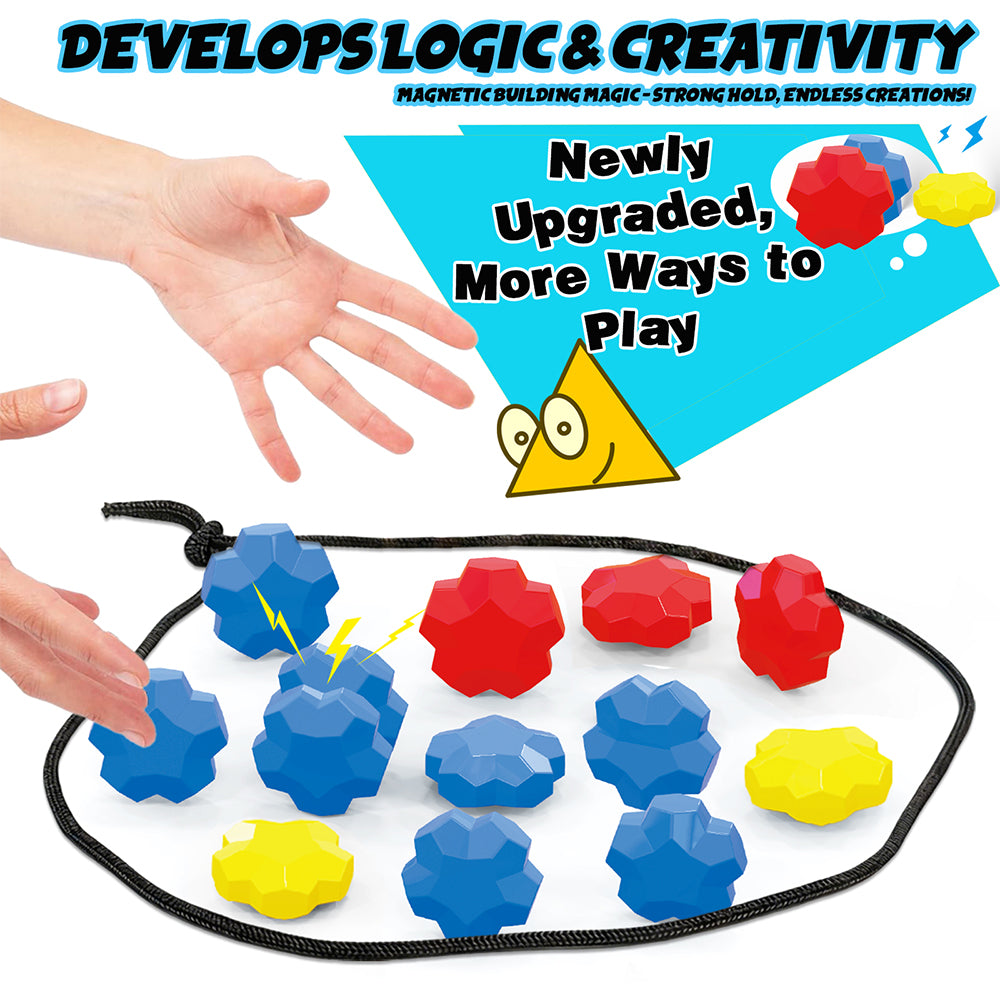 Magnetic battle trap game