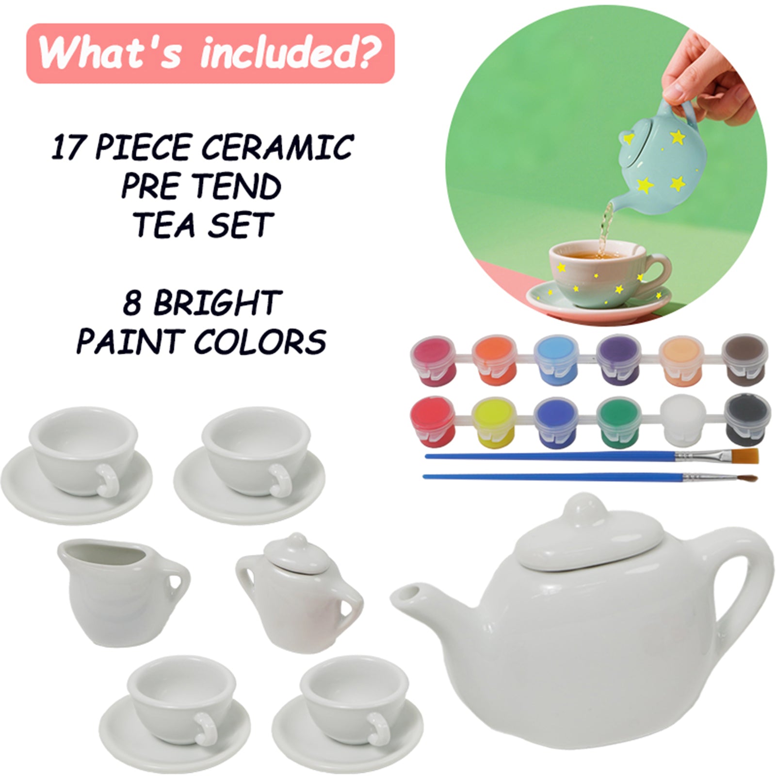 Painting tea set